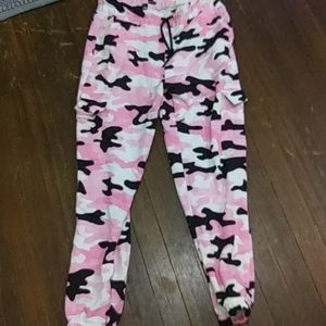 Pink camo sweatpants